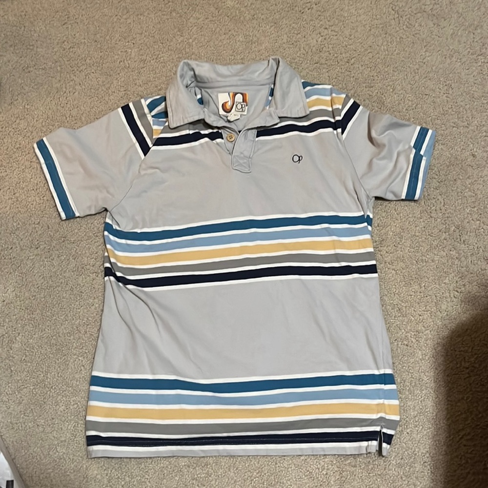 Ocean Pacific (OP) Collared Shirt, Light Blue, Medium